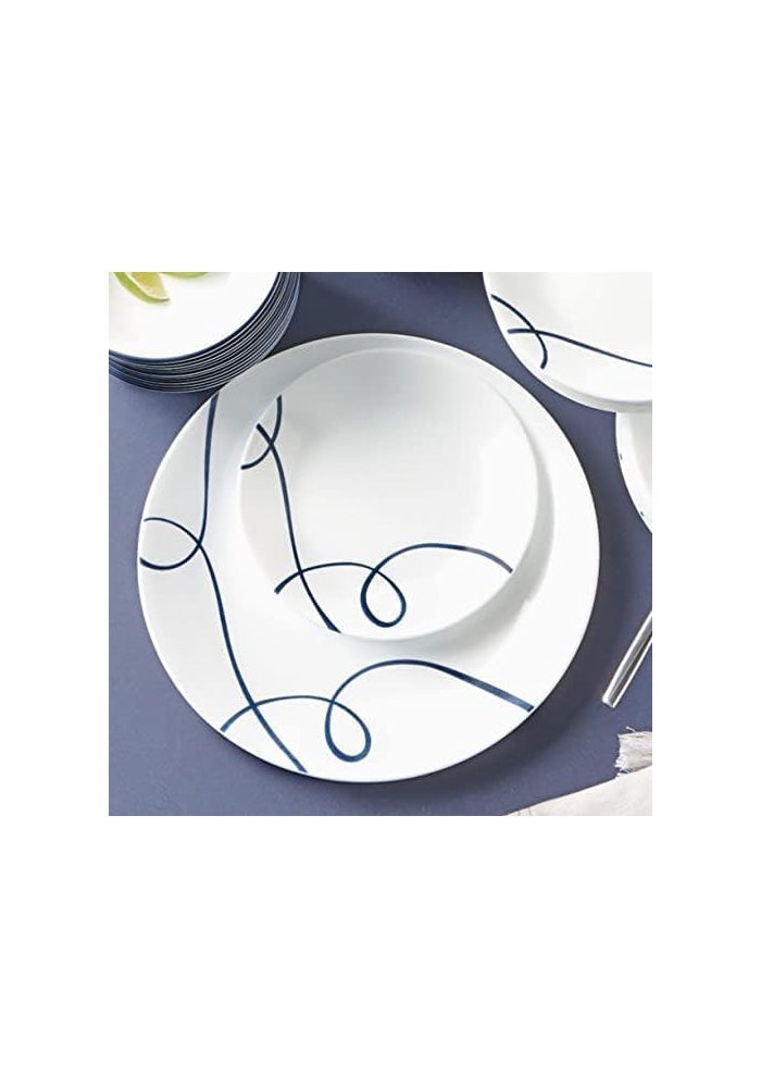 Corelle طقم أدوات المائدة كوريل ليا 12 قطعة مقاوم للشقوق والرقائق، خدمة لـ 4 أشخاص - Image 4