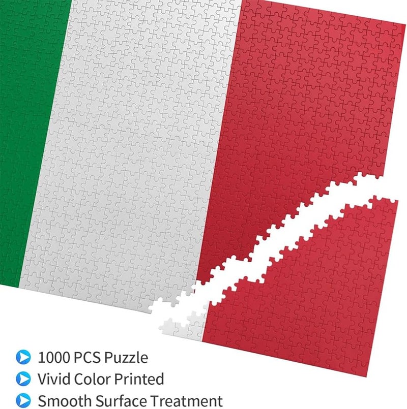 Phayah Italian Flag Jigsaw Puzzle 1000 Pieces For Adults Home Decor 29 5 X 19 7 Inches - Image 3