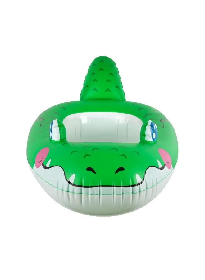 إبسلون زورق الأطفال إبسيلون الحيواني - 86x60 سم (34"x24"), عوامات آمنة للحمام السباحة، للأطفال من 3-6 سنوات / على شكل تمساح، خالٍ من مادة الـ PVC، مثالي للشاطئ، المسبح، واللعب المائي | EPSS2E166 - Image 3