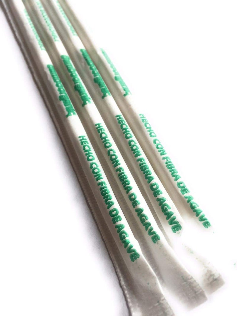 Bamboorganic Bamboorganic 50 Pack Agave Fiber Straws EcoFriendly Alternative to Plastic  Paper Straws Plant Based 