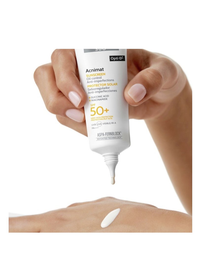 Heliocare 360º Acnimat Sunscreen Face Oil Control Anti-Imperfections SP50+ 50ml - Image 3
