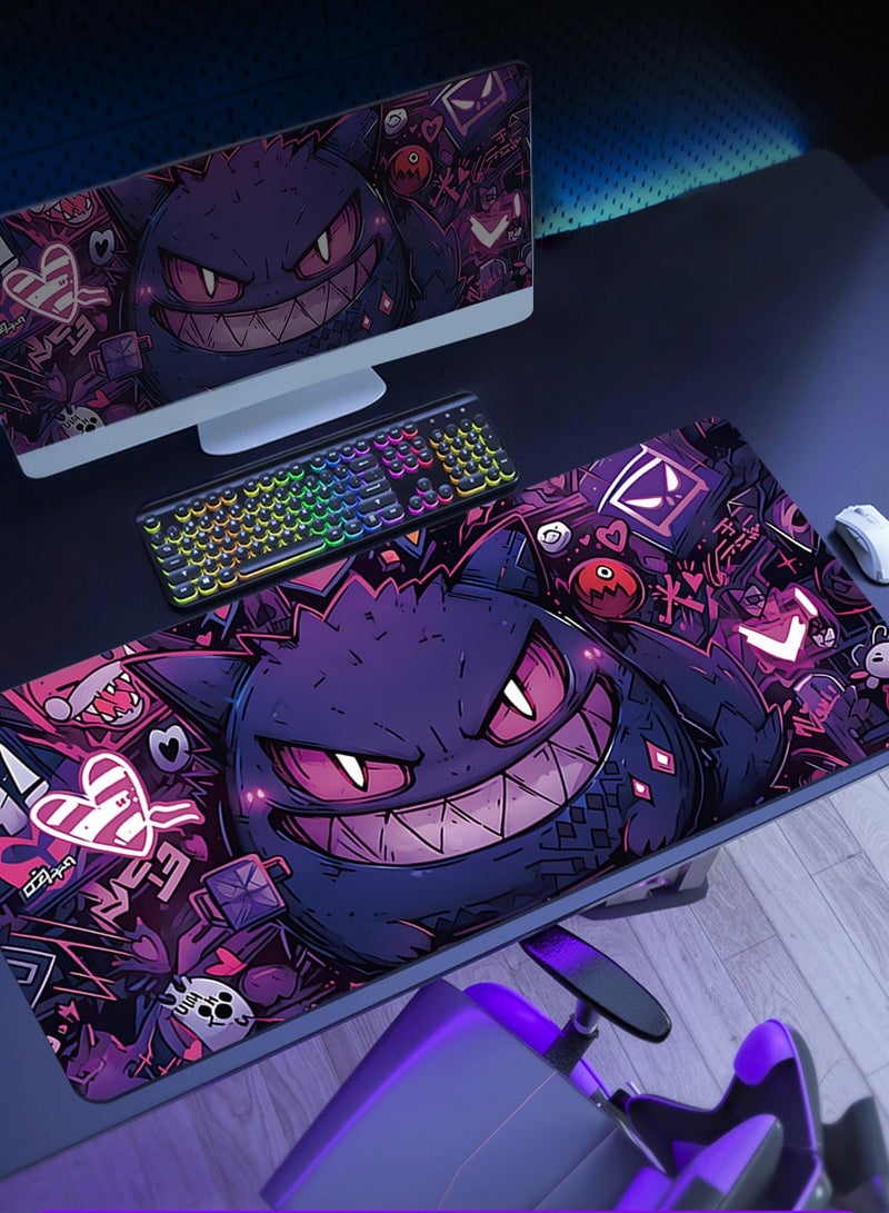 80cm*30cm Anime Mouse Pad, Gaming Mouse Pad, Large Mouse Pad, Extended Keyboard Mouse Pad, Extended Keyboard Mouse Pad with non-slip base and stitched edges - Image 1