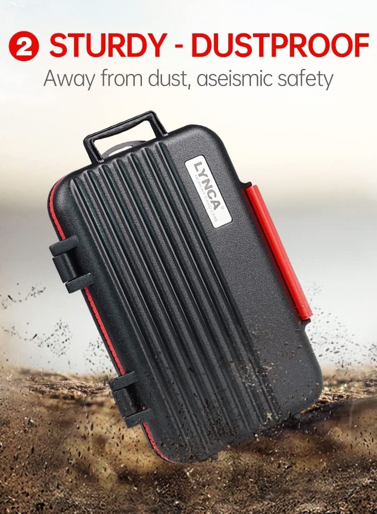 KASTWAVE 24 Slots Professional Memory Card Case, Water-Resistant Anti-Shock Memory Card Wallet for 8 SD 4 CF 12 Micro SD TF Cards - Image 3