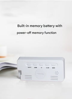 أم أتش دي مرآة مضيئة LED صامتة ذكية متعددة الوظائف على مدار الساعة الإلكترونية وساعة منبه  - Image 2