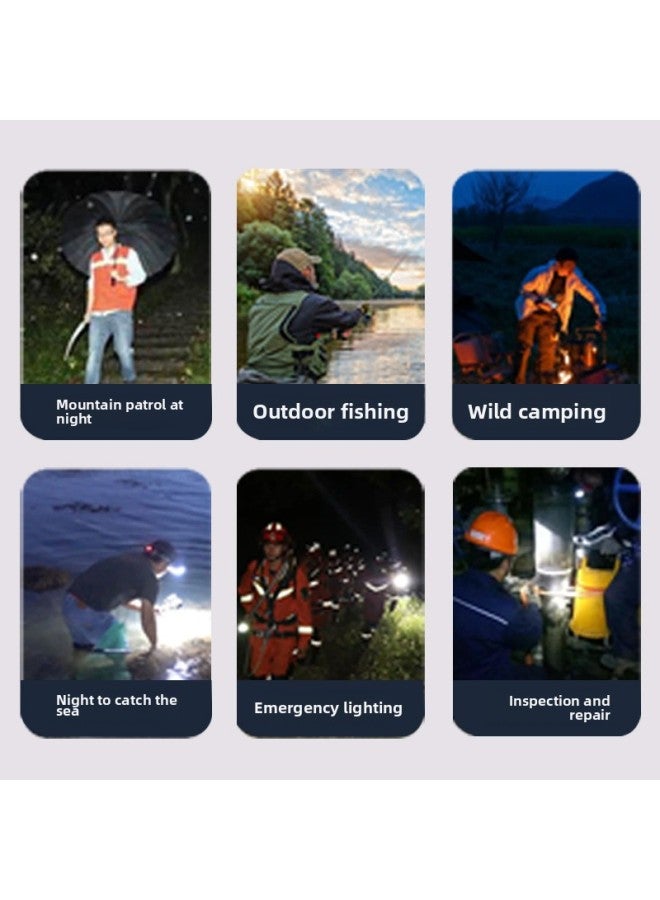 12V Super Light Fishing Lamp Xenon Outdoor Strong Light Long-range Night Fishing Lamp Rush To The Sea Zoom 18 Lamp Holder Tripod-Color:65w 18cm Rotating Zoom 552b With Tripod  - Image 5