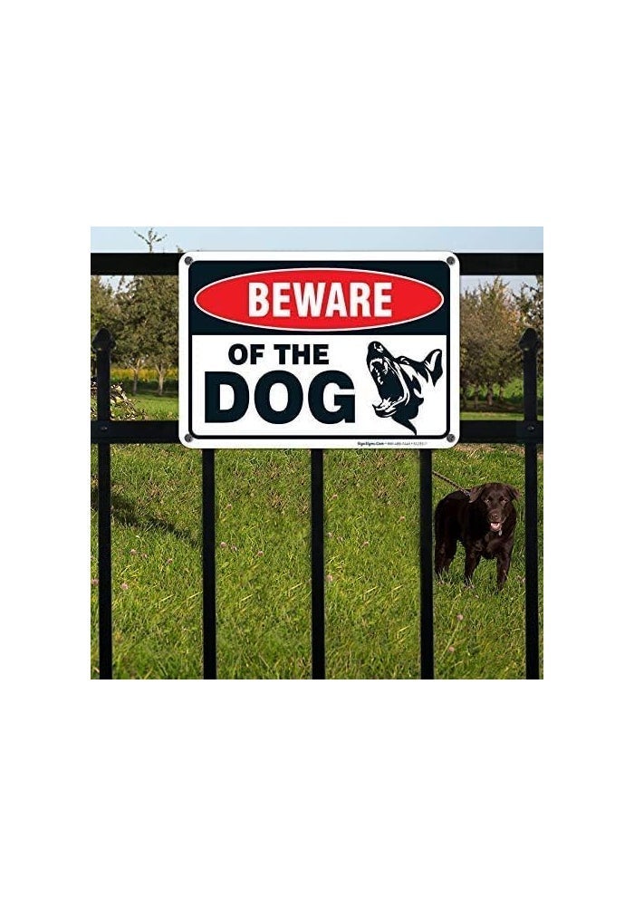 ARS Beware of Dog (2 Pack), Rust Free 0.40 Aluminum, Fade Resistant, Easy Mounting, Indoor/Outdoor Use -(Available Size) - Image 4