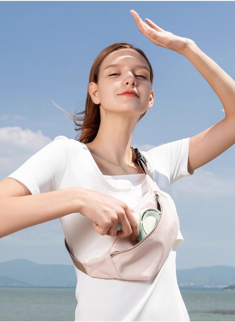 JISULIFE - JISULIFE handheld turbo fan [16 hours maximum cooling time] Mini portable handheld fan,4000mAh USB rechargeable Mini fan,5 speeds,suitable for travel/home/office/shopping - Image 1