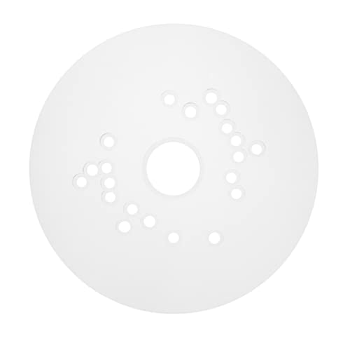 JASPER PRECISION TOOLS Jasper Tools Model 575 Base Plate Adapter for Plunge Routers | Allows for Perfect and Accurate Circles Cutting, Allows for Easy attaching of Guiding Stencils, (Transparent) - Image 1