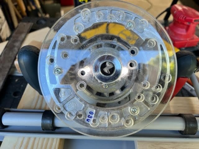 JASPER PRECISION TOOLS Jasper Tools Model 575 Base Plate Adapter for Plunge Routers | Allows for Perfect and Accurate Circles Cutting, Allows for Easy attaching of Guiding Stencils, (Transparent) - Image 3