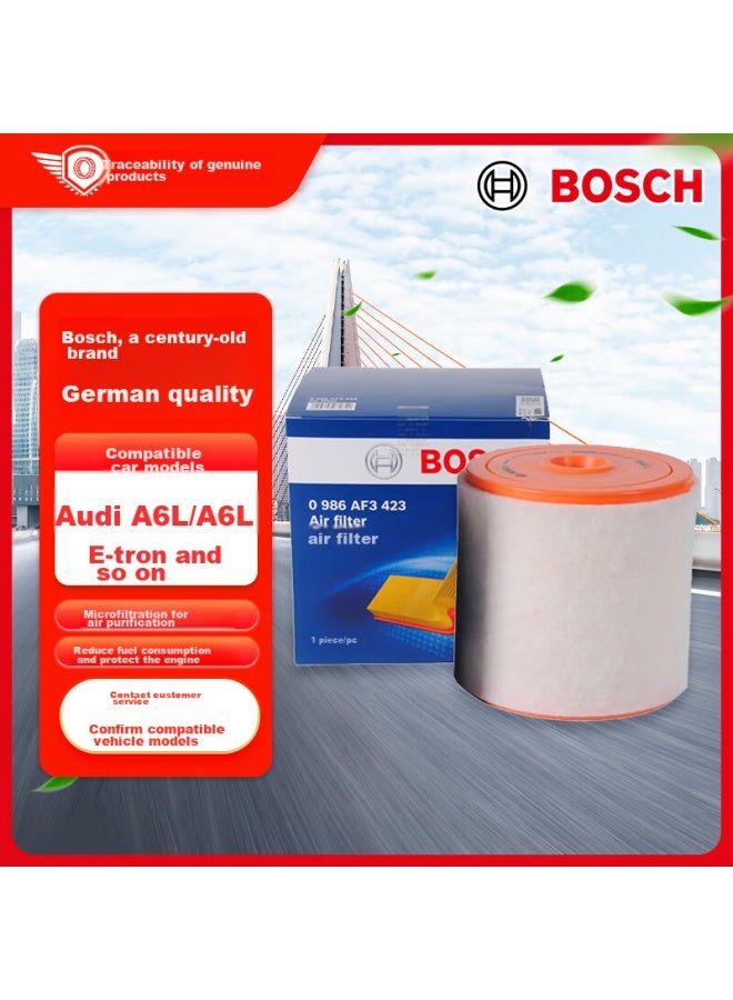 Bosch Air Filter Element 3423 For Audi A6l/a6l E-tron/a6l Avant/a7/a7l 48v - Image 1