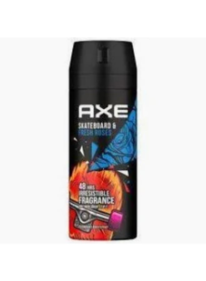 AXE SKATEBOARD & FRESH ROSES BODY SPRAY 150ML