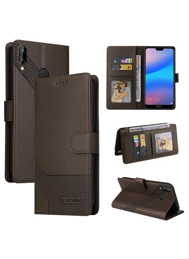 The Bros Case For Huawei P20 Lite Skin Feel Magnetic Leather Phone Case