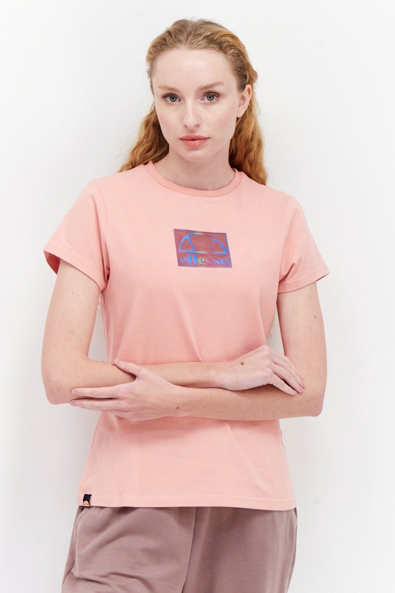 Ellesse تي شيرت رياضي نسائي مناسب في الهواء الطلق، كورال - Image 1