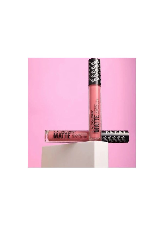 LA Colors L.A. Colors Matte Liquid Lip Color Long Wearing Pumped 4g  - Image 3