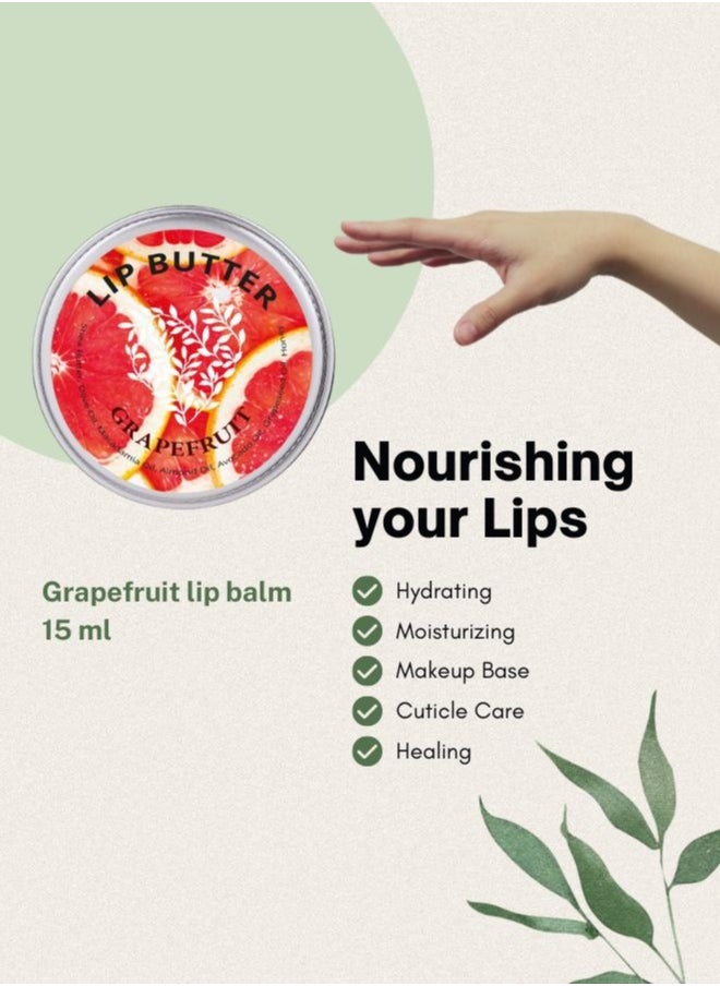 Soap&Friends Naturally Crafted Grapefruit Lip Balm for Beautifully Moisturized Lips,15ml  - Image 4