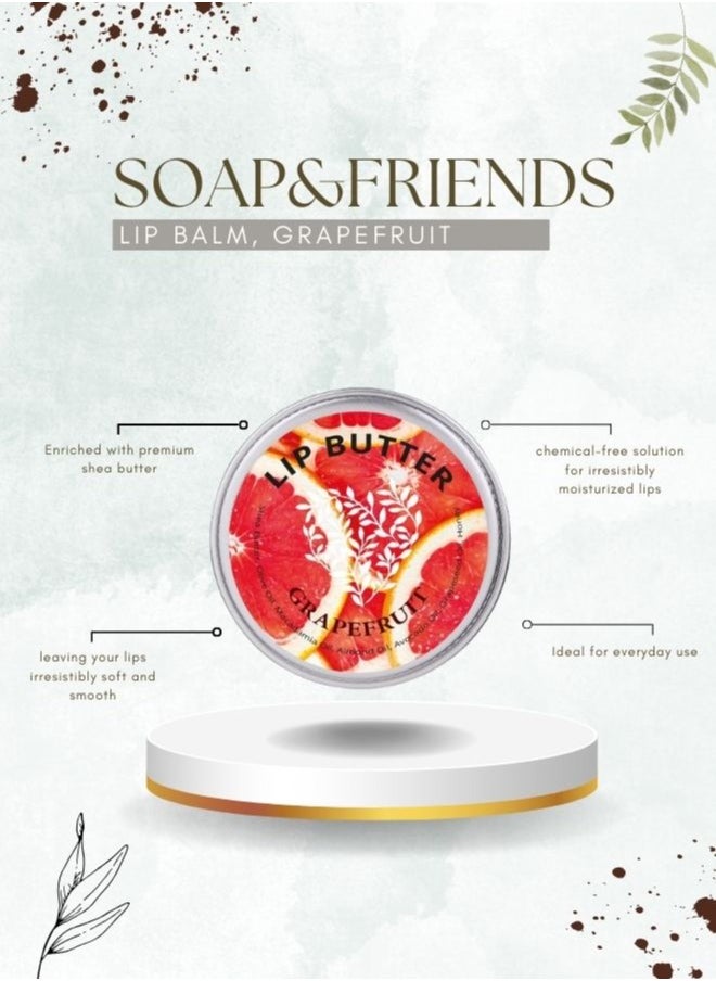 Soap&Friends Naturally Crafted Grapefruit Lip Balm for Beautifully Moisturized Lips,15ml  - Image 5