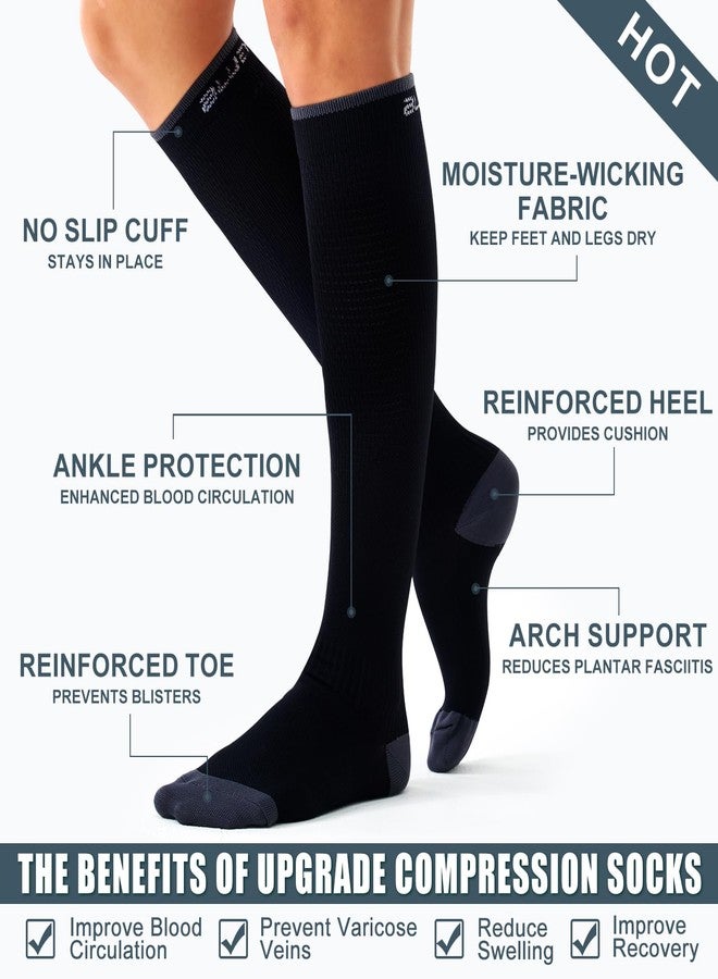 Bluemaple Compression Socks for Women and Men(3 Pairs)15-20mmHg - Best Circulation Support Socks - Image 5