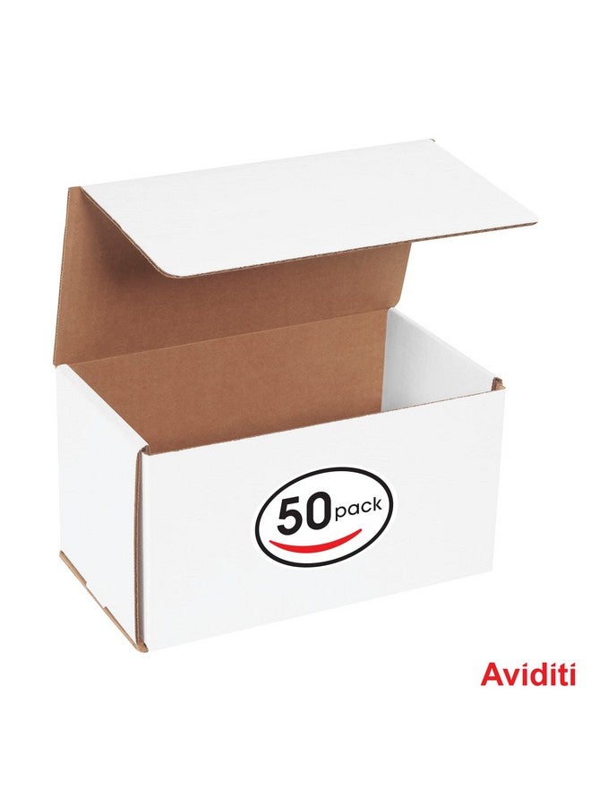 أفيديتي صناديق بريد من الورق المقوى المموج باللون الأبيض، مقاس 9 × 5 × 5 بوصة، عبوة من 50 صندوقًا، مقاومة للكسر، للشحن والإرسال والتخزين - Image 3