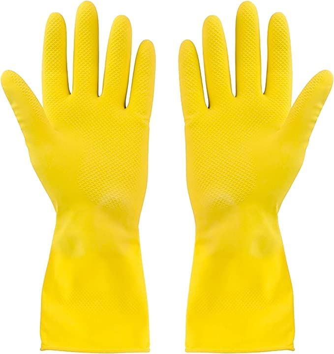 Anshri Kitchen Queen Hand Gloves For Cleaning Rubber Dishwashing Gloves 1 pair