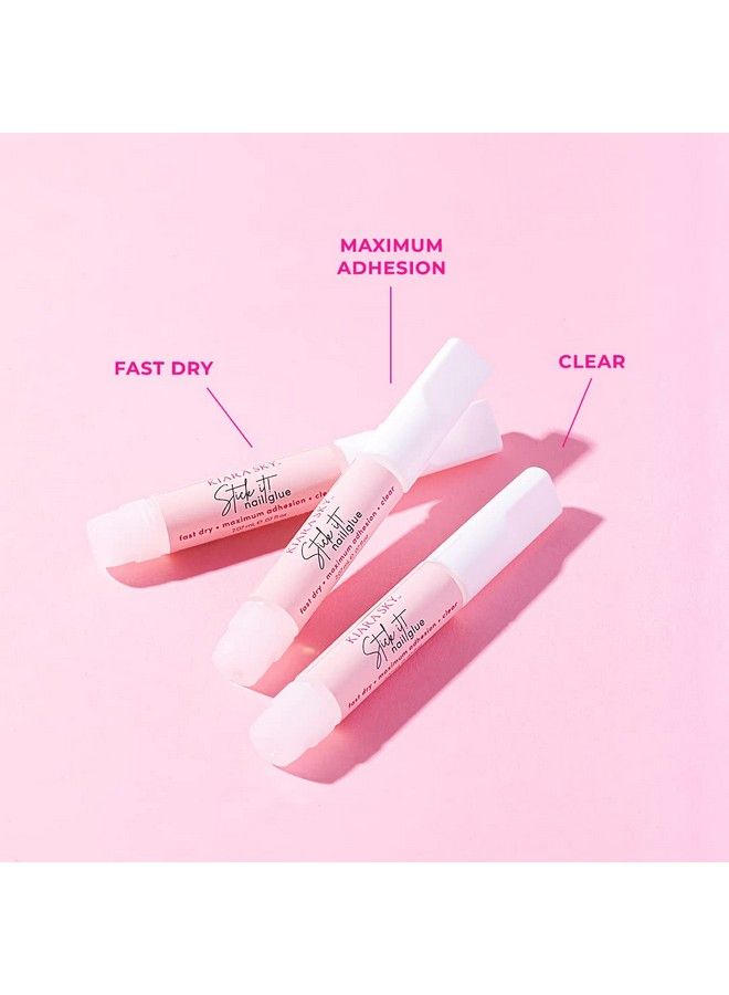 KIARA SKY Stick It Nail Glue Super Strong Fast Drying Nail Glue For Acrylic Nails Tips & Press On Long Lasting Acrylic Nail Glue For Manicures 10 Full Size Tubes In Each Pack - Image 3