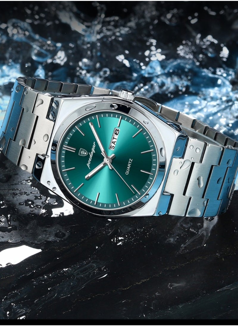 POEDAGAR Man Watch,Waterproof Luminous Men's Watch Quartz-40mm  - Image 5
