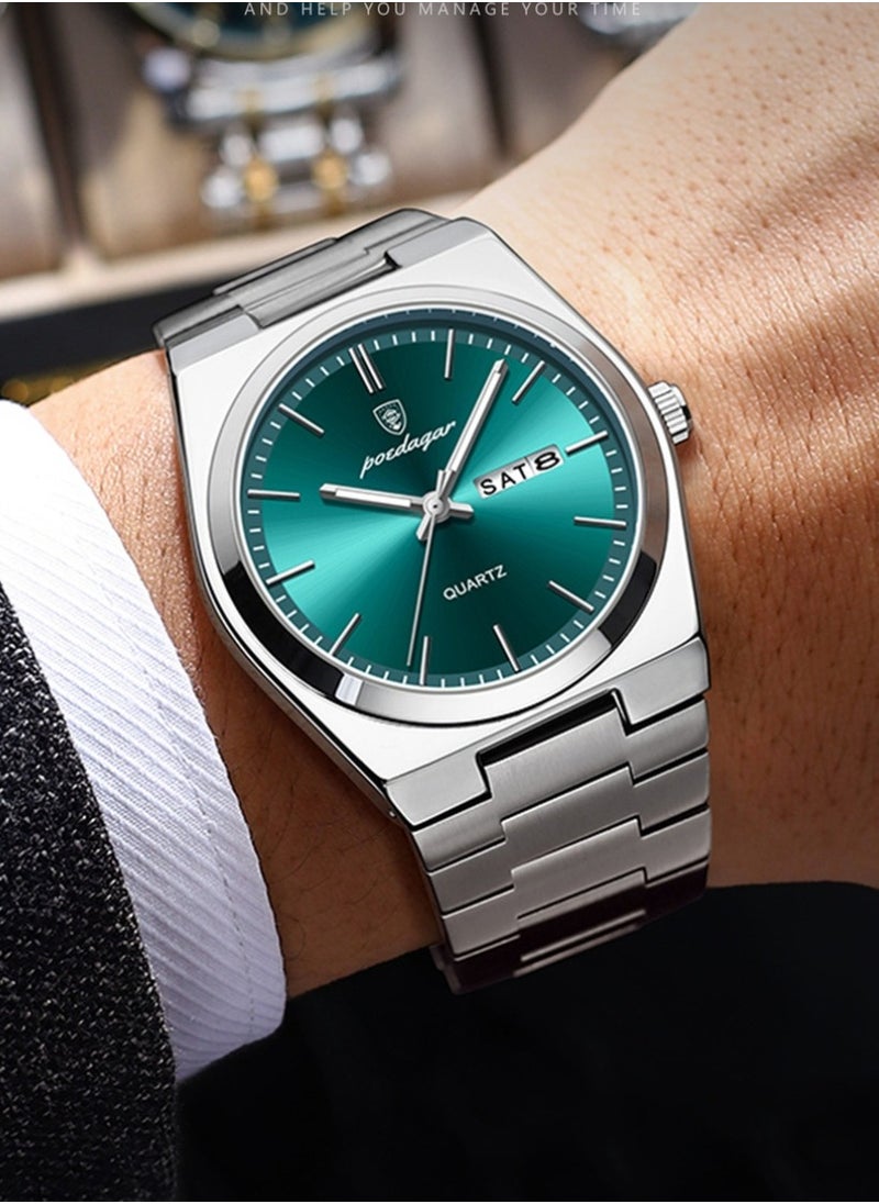 POEDAGAR Man Watch,Waterproof Luminous Men's Watch Quartz-40mm  - Image 3
