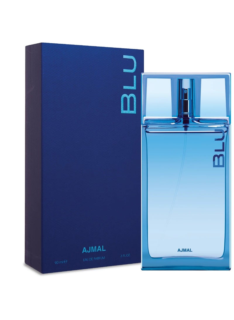 Ajmal Blu Eau De Parfum For Men - 90 ML - Image 1
