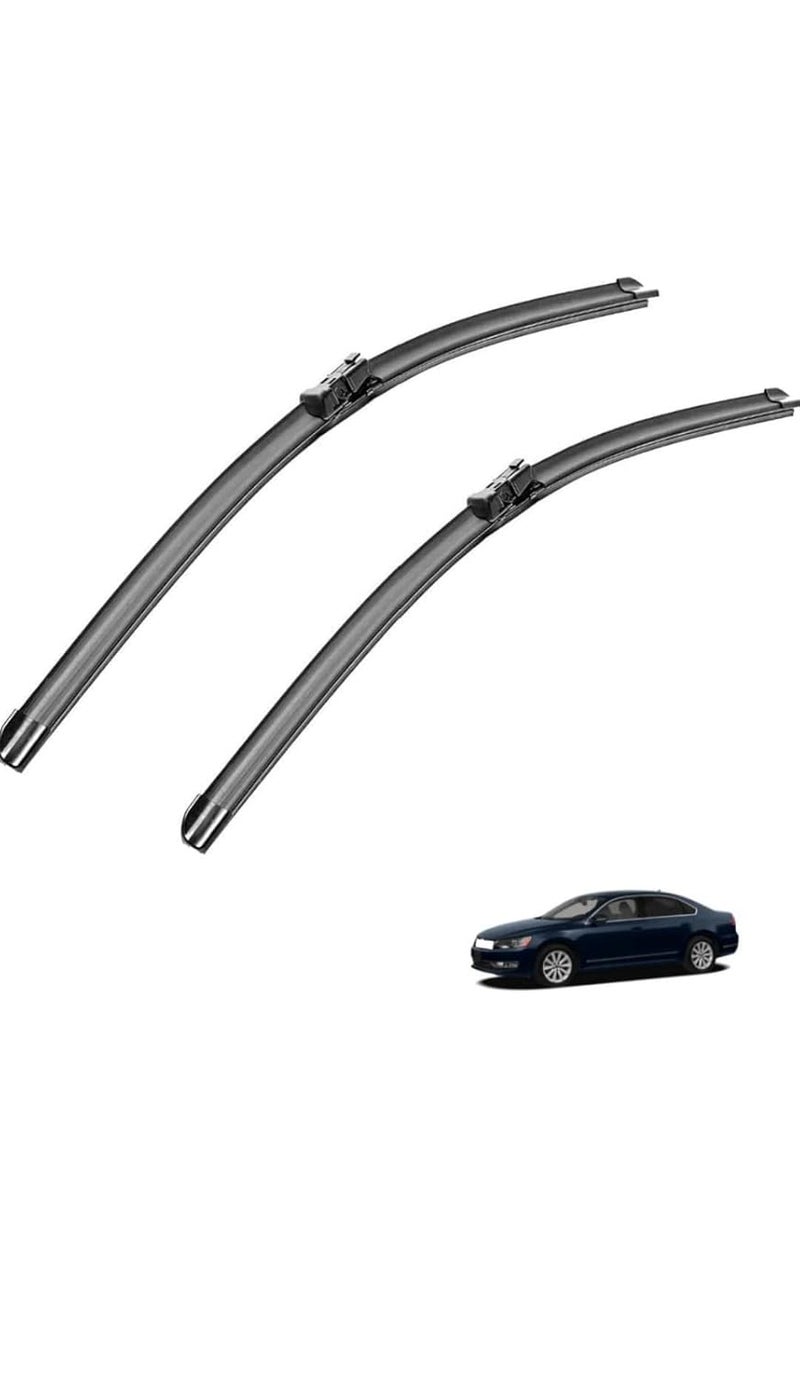 RYU7 Front Specific Wiper Blades Fits for Volkswagen Passat New(2011 Onwards allroad) Exact Fit,Pack of 2 - Image 1