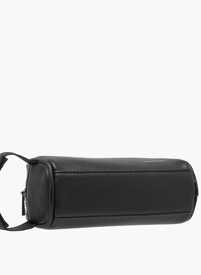 DUCHINI Men's Textured Pouch with Zip Closure and Wristlet Strap  - Image 5