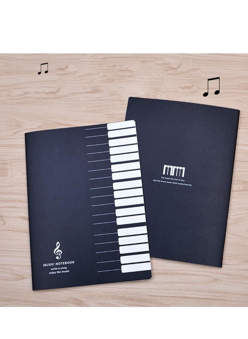 SYOSI - Music Practice Notebook Composition Manuscript Staff Book Piano Violin Universal Five-line Paper Note Accessories, 4 Pack - Image 1