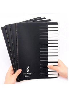 Music Practice Notebook Composition Manuscript Staff Book Piano Violin Universal Five-line Paper Note Accessories, 4 Pack