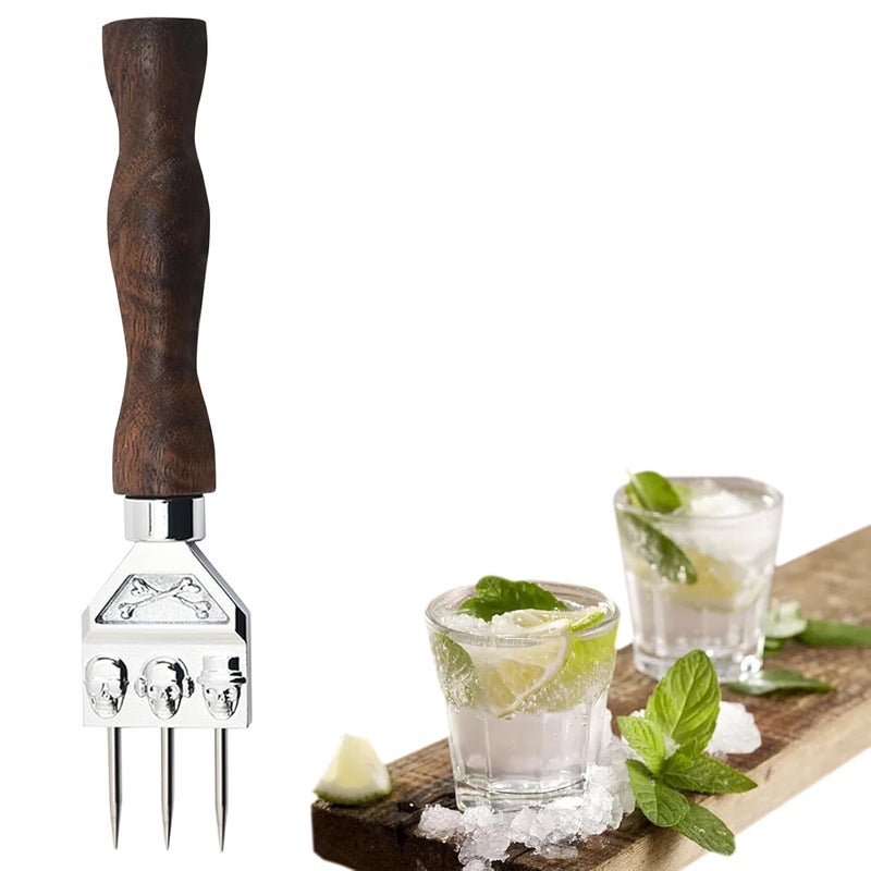 Stainless Steel Skull Ice Pick Heavy Duty Ice Crusher Ergonomic Handle For Cocktails Kitchen Bar Camping - Image 1