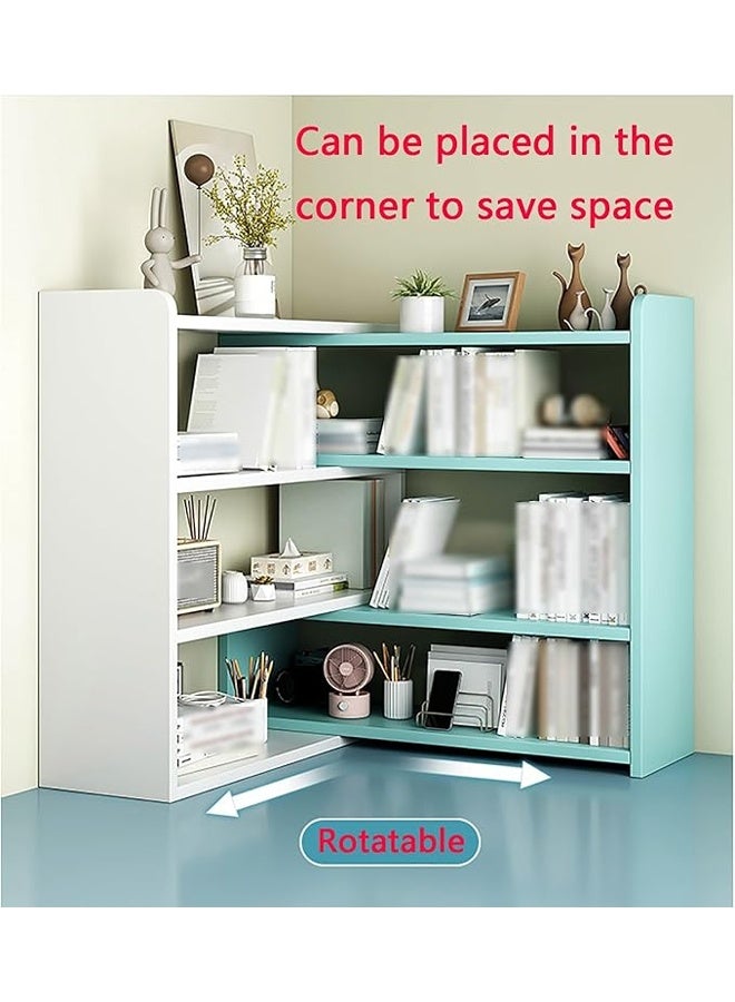 إن كي أكس Adjustable Desktop Bookshelf with 90 Degree Rotation Multi Color Desk Storage Organizer for Home Office and Dormitory - Image 5