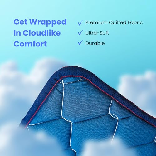 Coir-on Slim Foldable Travel Mattress- 72X48X1 (inch) - Maroon - Image 3