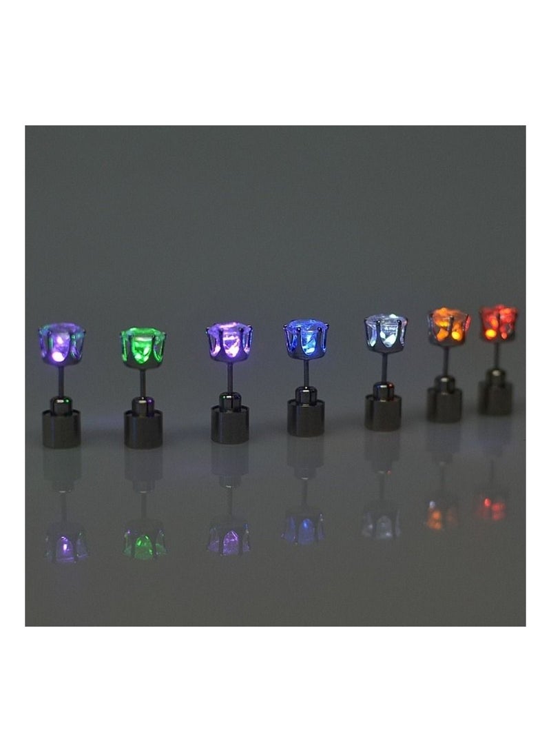 5 أزواج من حلقات الأذن المتلألئة LED الكورية من زيركون فلاش لملحقات الحفلات - Image 5