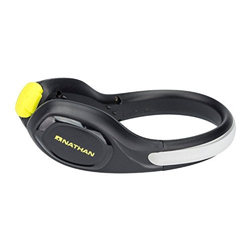 Nathan LightSpur RX LED Heel Spur, Black/Safety Yellow - Image 1