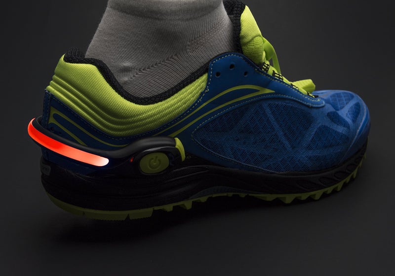 Nathan LightSpur RX LED Heel Spur, Black/Safety Yellow - Image 2