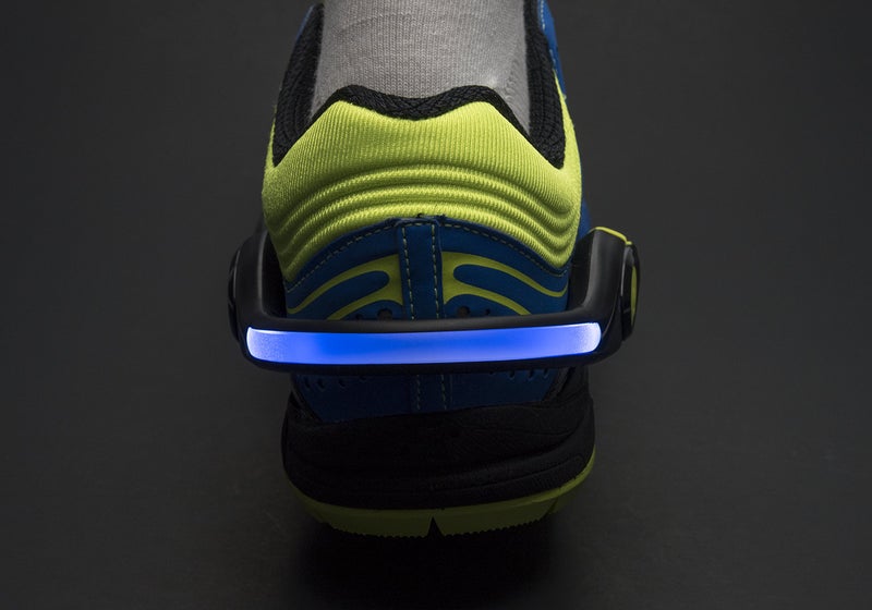 Nathan LightSpur RX LED Heel Spur, Black/Safety Yellow - Image 3