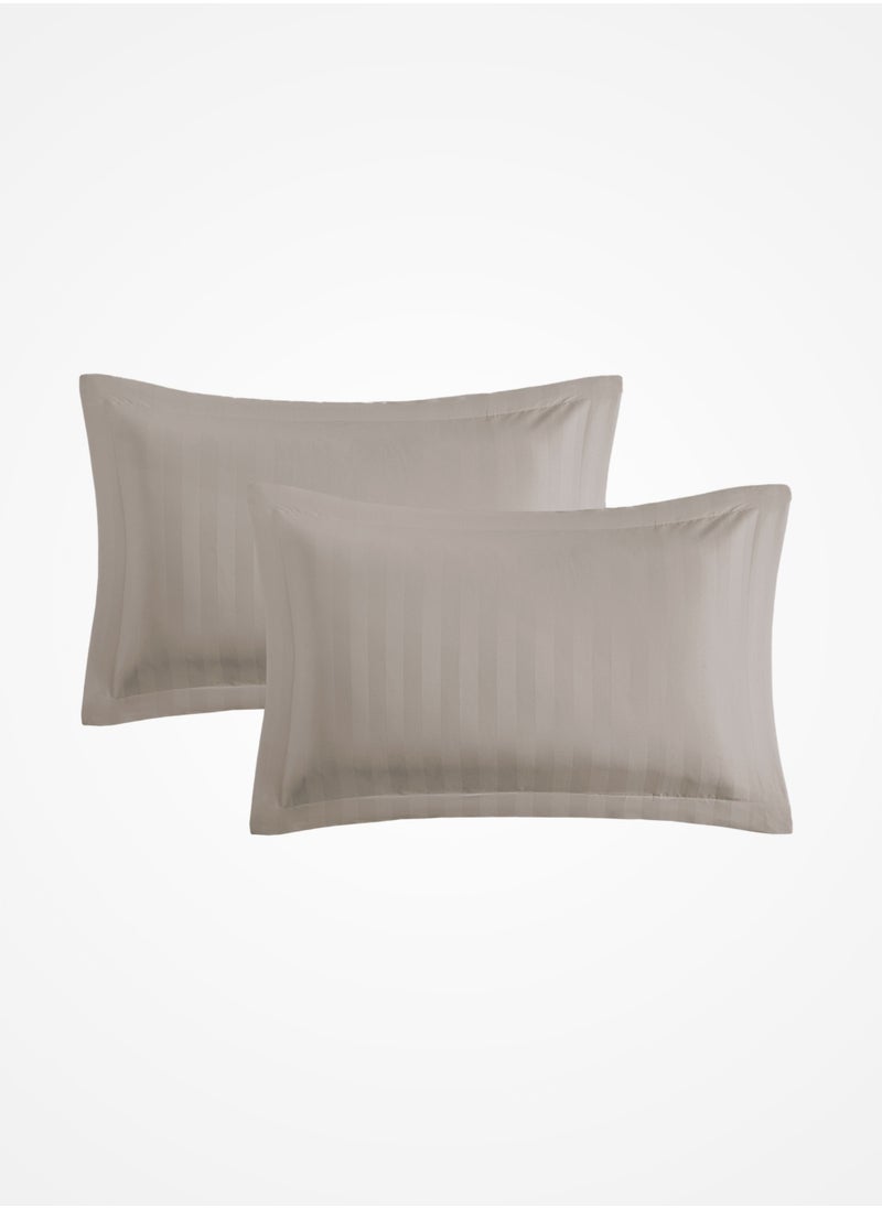 Master Home Textile MicrofiberHotel Duvet Cover Sets, Fits 120 cm x 200 cm Size Bed, 4 Pcs Single Size, Hotel Stripe Pattern  - Image 3