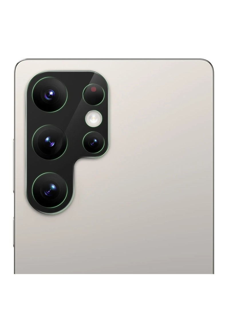 GREEN LION Acrylic Lens Protector for S25 Ultra / 9H Diamond Hardness / One-Piece Coverage / Durable and Strong / High Transparency / Precise Fit Design / Anti-Scratch / Full Coverage - Black - Image 1