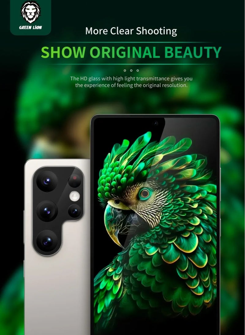 GREEN LION Acrylic Lens Protector for S25 Ultra / 9H Diamond Hardness / One-Piece Coverage / Durable and Strong / High Transparency / Precise Fit Design / Anti-Scratch / Full Coverage - Black - Image 5
