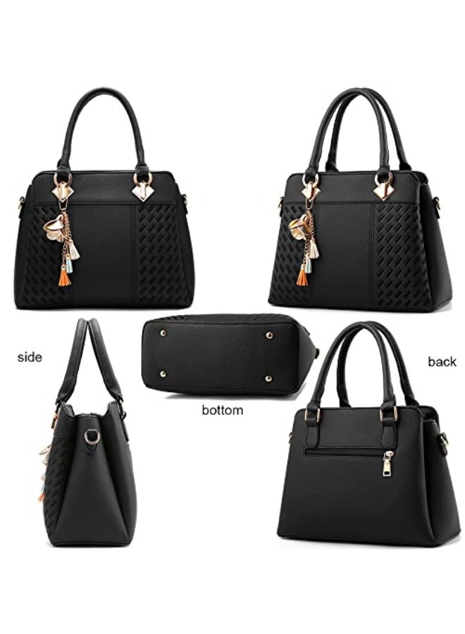 Dayfine Handbags for Women Top Handle Purse Faux Leather Satchel Bags Stylish Tote Bags Shoulder Crossbody Bag Ladies Handbag  - Image 5