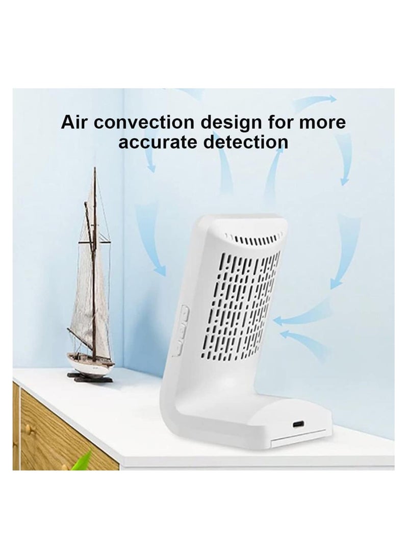 SYOSI CO2 Monitor, CO2 Air Quality Tester, CO2 Detector Carbon Dioxide Monitor, CO2 Measuring Device, Rechargeable Carbon Dioxide Detecting Tool, Wireless Air Quality Monitor for Home, Office or School  - Image 3
