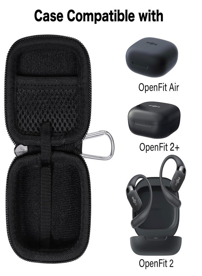 co2CREA Storage Carry Travel Hard Case for SHOKZ OpenFit Open Ear True Wireless Bluetooth Bone Conduction Headphones, Case only - Image 2