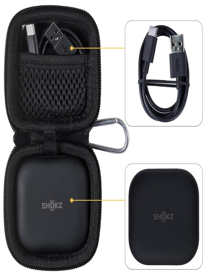 co2CREA Storage Carry Travel Hard Case for SHOKZ OpenFit Open Ear True Wireless Bluetooth Bone Conduction Headphones, Case only - Image 3