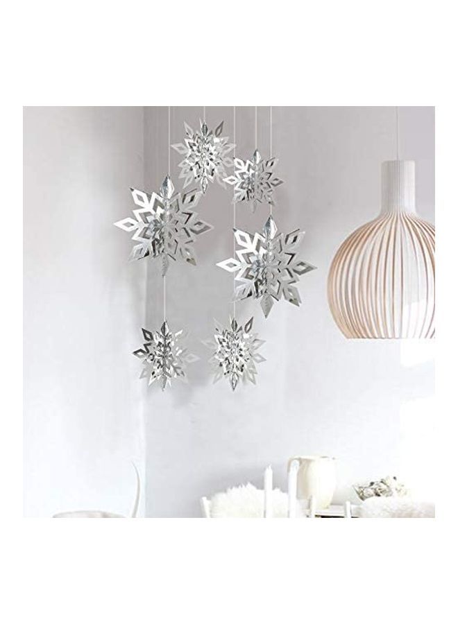 NIBEMINENT 6 Piece Snowflake Decorations Set - Image 1
