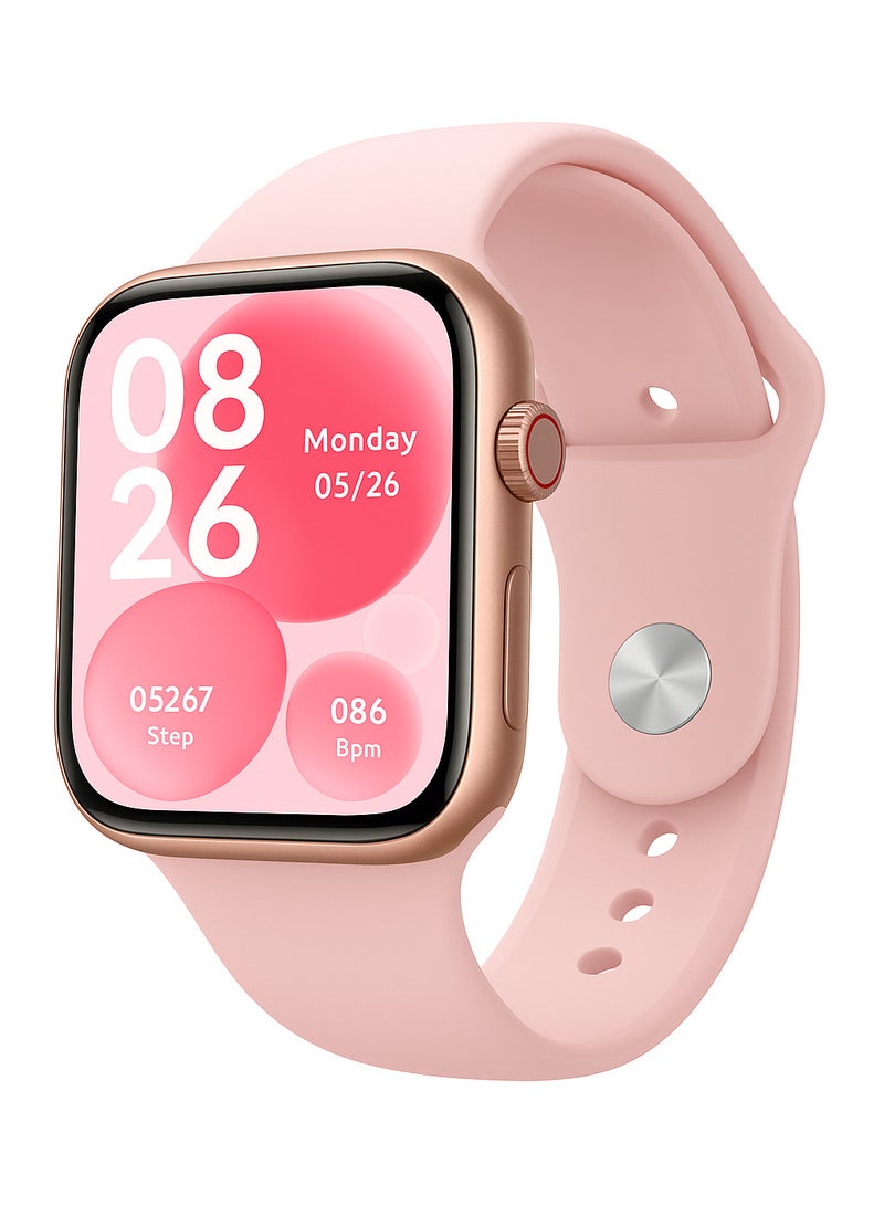 WISME Smart Watch with Super AMOLED Screen, Bluetooth Calling, Multi-Sport Modes, Sleep Tracking & 5 Interchangeable Straps – Compatible with Android & iOS MINI-X50 - Image 1