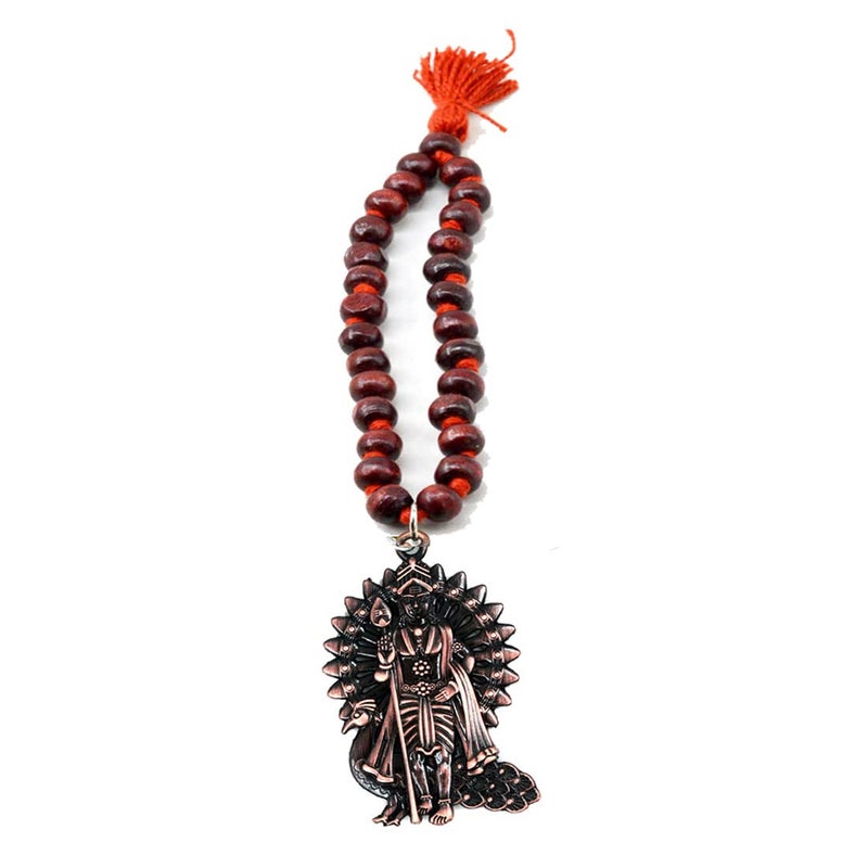 AFH Lord Kartikeya Murugan VEL Bronze Stylish Interior Accessorie Decorative Car Mirror Hanging Dream Catcher Positive Vibes Balcony, Gift, Vehicle, Wind Chimes - Image 4