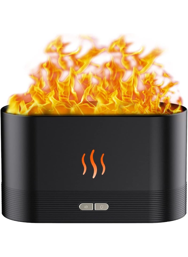 Generic Flame Essential Oil Diffuser with LED Light – Quiet Aroma Diffuser for Home Decor – Flame Effect Aromatherapy Diffuser for Bedroom & Office - Image 1