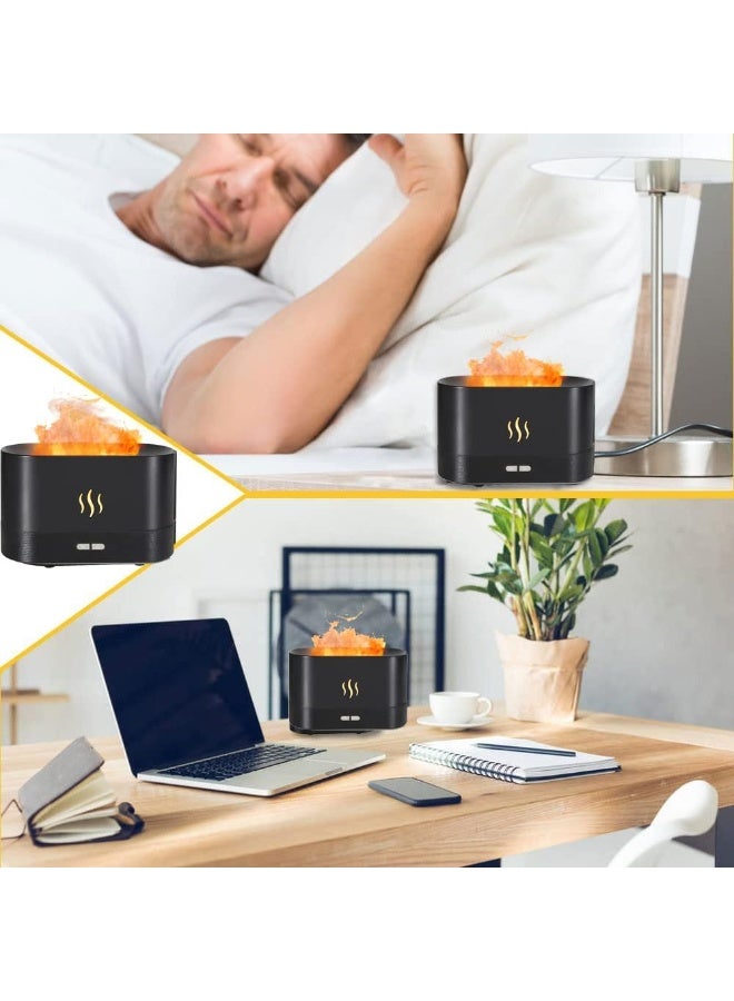 Generic Flame Essential Oil Diffuser with LED Light – Quiet Aroma Diffuser for Home Decor – Flame Effect Aromatherapy Diffuser for Bedroom & Office - Image 2